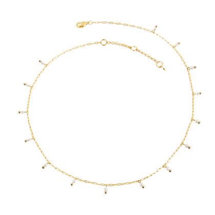 ELLIS &ndash; Micro Pearl Link Chain alternate image