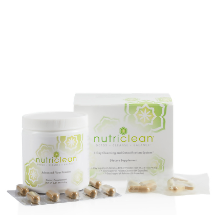 NutriClean 7-Day Cleansing System with Stevia (Advanced Fiber Powder; HepatoCleanse Capsules and Release Capsules), with capsules by the product