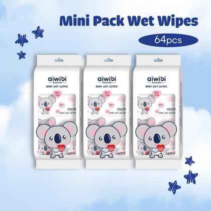 Aiwibi Travel Mini Pack Wet Wipes 