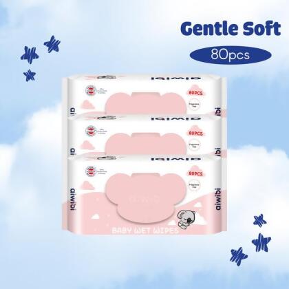 Aiwibi Gentle Soft Baby Wet Wipes 80 Pcs (Koala Lid) 