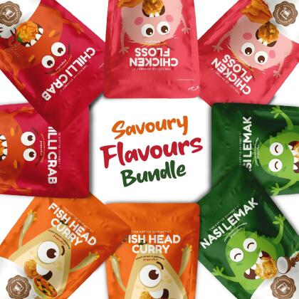 The Kettle Gourmet Savoury Flavours Popcorn Bundle (8 x 65g) 