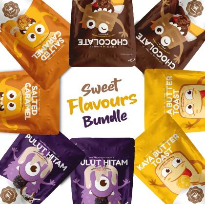 The Kettle Gourmet Sweet Flavours Popcorn Bundle (8 x 65g) 