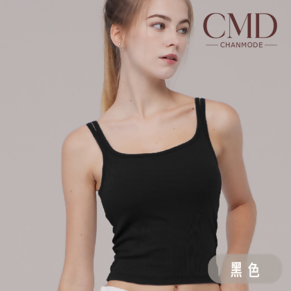 CMD香茉雙肩帶美背BRATOP-黑色 , S 
