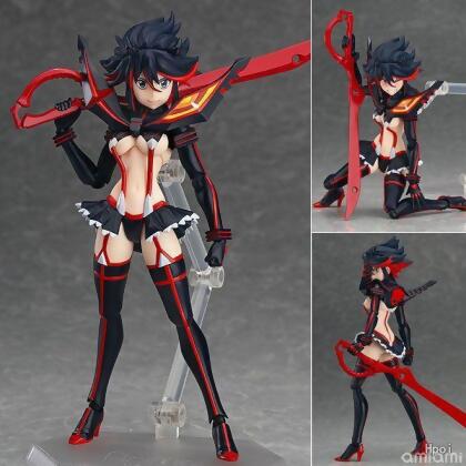 figma220# 雙斬少女 斬服少女 纏流子 可動人偶動漫模型 