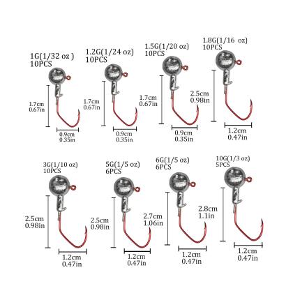 Jig-Head-Hook Lead-Head Fishing-Jigs Soft Worm 10g 5g 6g 3g 