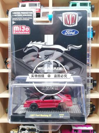 M2MachinesMijo限定福特野馬1987FordMustangGT限量33001:64合金 