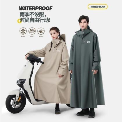 加厚加長機車雨衣 連身成人雨衣 全身防暴雨騎行雨衣 男士加大雨衣防水必備 