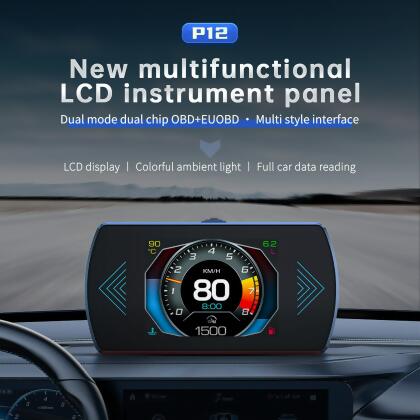 2025 P12 OBD2 Car Head Up Display Speedometer HUD抬頭顯示器 
