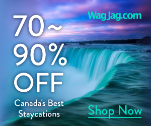 wagjag.com 70 ~ 90% off canada's best staycations shop now
