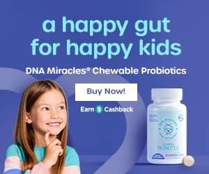 A Happy Gut for Happy Kids: DNA Miracles® Chewable Probiotics! Buy Now!