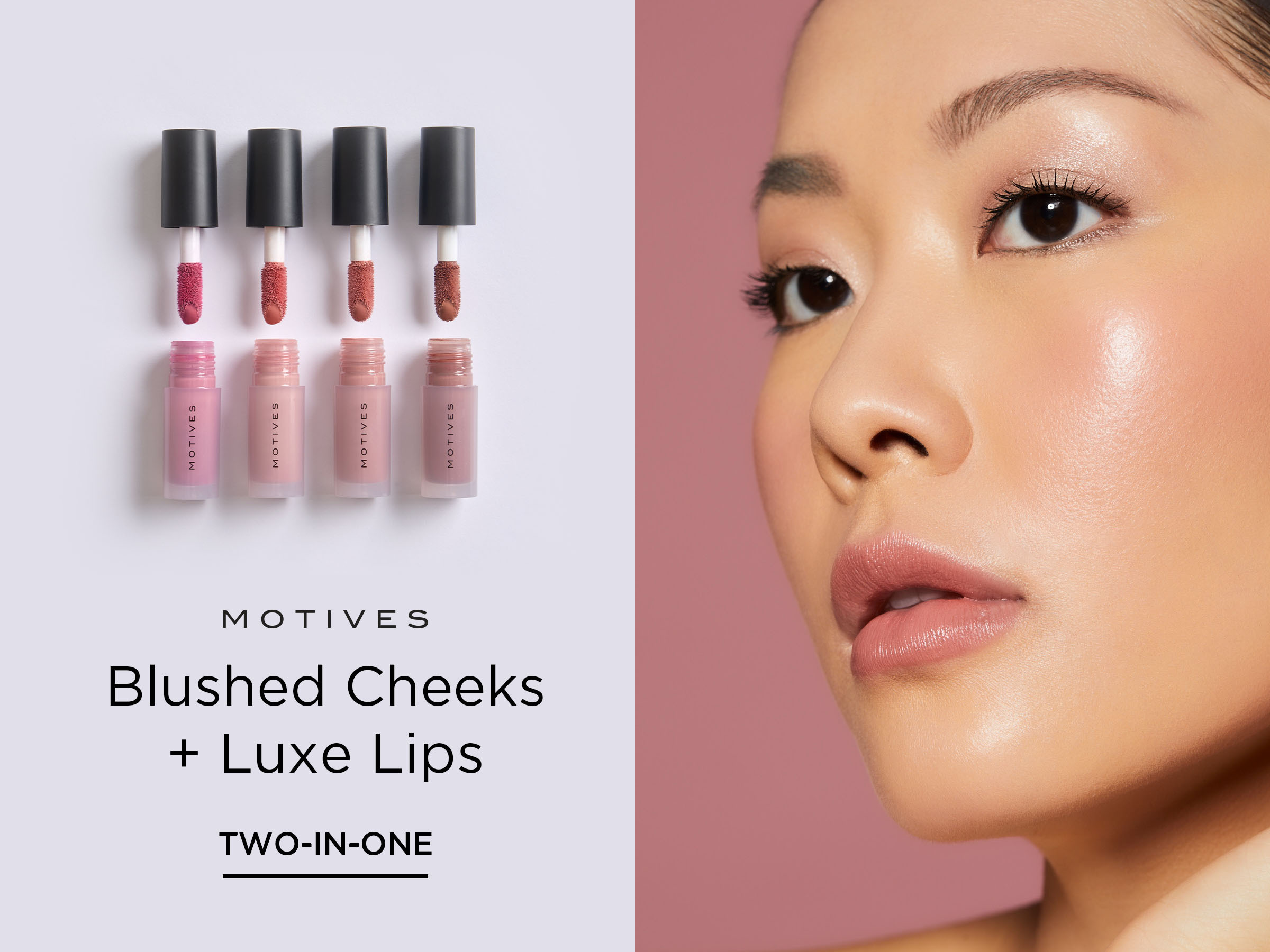 Motives® Plush Liquid Blush Blushed Cheeks + Luxe Lips Two-in-One