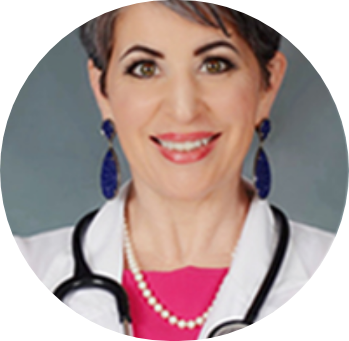 Dr.Deedra Mason smiling in a white coat.